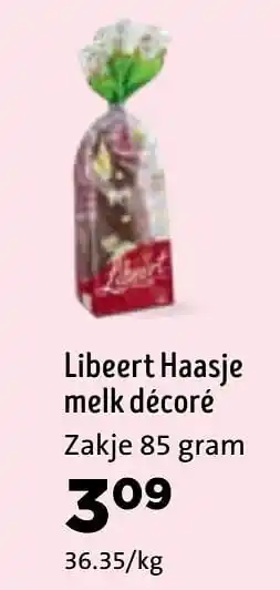Jumbo Libeert haasje melk décoré aanbieding