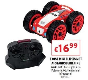 Trafic Exost mini flip xs met afstandsbediening aanbieding