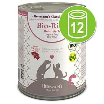 Zooplus 12x800g Herrmann’s Vlees Bio Kip Puur Hondenvoer aanbieding