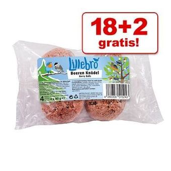 Zooplus 20 stuks à 90g Bessenbollen Lillebro Vogelvoer aanbieding