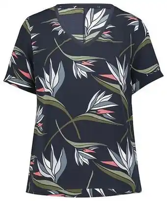 HEMA HEMA Dames Top Bloem Recycled Blauw (blauw) aanbieding