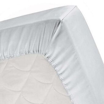 Leen Bakker Cinderella hoeslaken - lichtgrijs - 90x200 cm - Leen Bakker aanbieding
