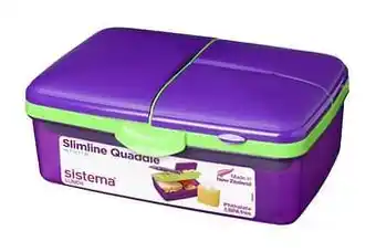 Dreamland Sistema brooddoos Slimline Quaddie paars aanbieding