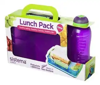 Dreamland Sistema brooddoos en drinkfles 330 ml Lunch Pack paars aanbieding