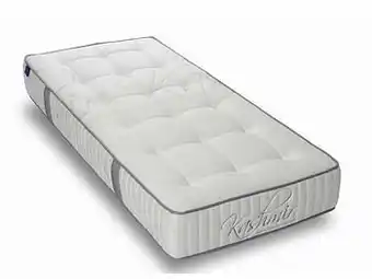 De Matrassen Gigant Matelas Revor Kashmir Anatomic 1500 (Gelpulse/ Viscogel) coloris blanc et gris-80x210 cm-X Ferme aanbieding