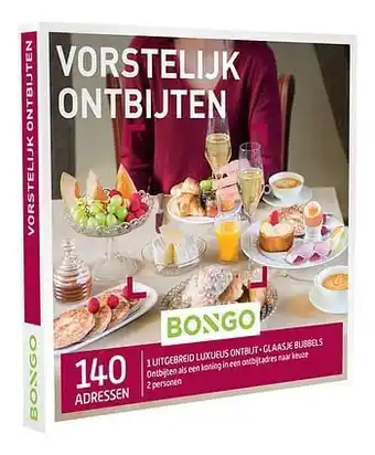 Dreamland Bongo cadeaubon Vorstelijk Ontbijten aanbieding