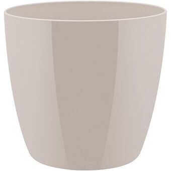 Brico Elho pot ’Brussels Diamond Round’ warm grijs 18,3 cm aanbieding