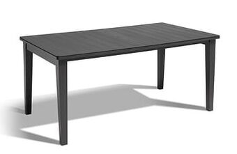 Brico Allibert tuintafel Futura kunststof grafiet 165x94cm aanbieding