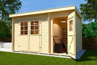 Brico Weka tuinhuis 254 GR1 200x390cm aanbieding