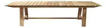 Dreamland Tuintafel Naturel L 240 x B 100 cm aanbieding