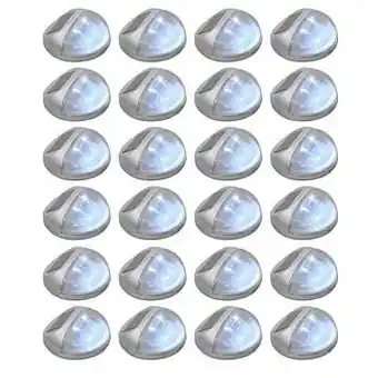 Brico VidaXL wandlamp solar LED ø11cm H5cm 24stuks aanbieding