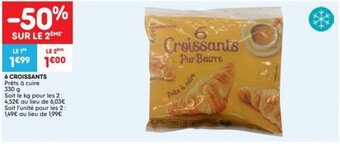 Leader Price 6 Croissants aanbieding