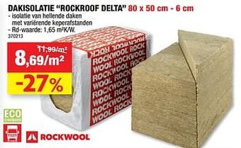 Hubo Dakisolatie rockroof delta aanbieding