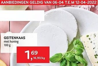 Geitenkaas met honing
