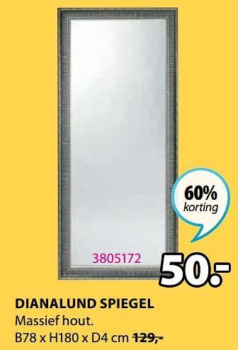 Jysk Dianalund spiegel aanbieding