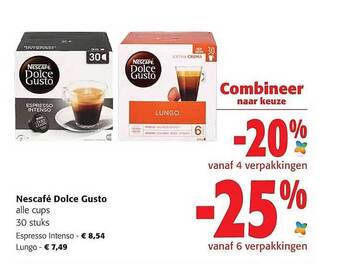 Colruyt Nescafé Dolce Gusto aanbieding