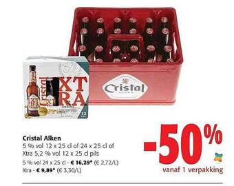 Colruyt Cristal Alken aanbieding