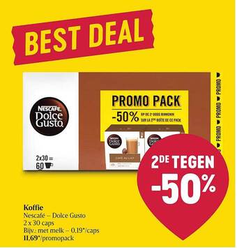 Delhaize Koffie Nescafé Dolce Gusto aanbieding