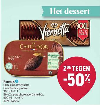 Delhaize Roomijs aanbieding