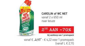 Spar Carolin Of Wc Net aanbieding