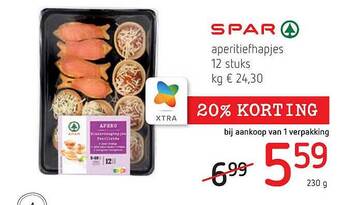 Spar Aperitiefhapjes aanbieding