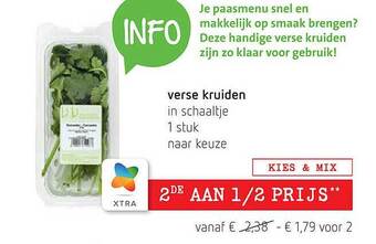 Spar Verse Kruiden aanbieding