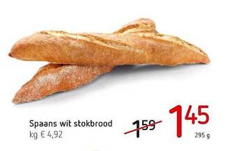 Spar Colruyt Spaans Wit Stokbrood aanbieding