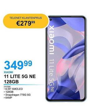 AUVA Xiaomi 11 Lite 5g Ne 128gb aanbieding