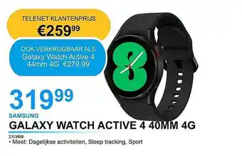 AUVA Samsung Galaxy Watch Active 4 40 Mm 4g aanbieding