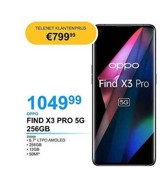 AUVA Oppo Find X3 Pro 5g 256gb aanbieding