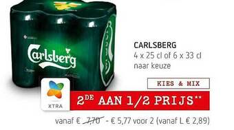 Spar Colruyt Carlsberg aanbieding