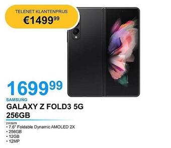 AUVA Samsung Galaxy Z Fold3 5g 256gb aanbieding