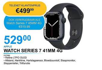 AUVA Apple Watch Series 7 41mm 4g aanbieding