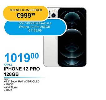 AUVA Apple Iphone 12 Pro 128gb aanbieding