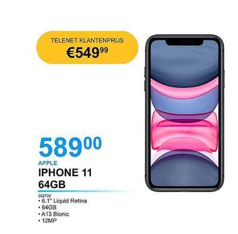 AUVA Apple Iphone 11 64gb aanbieding
