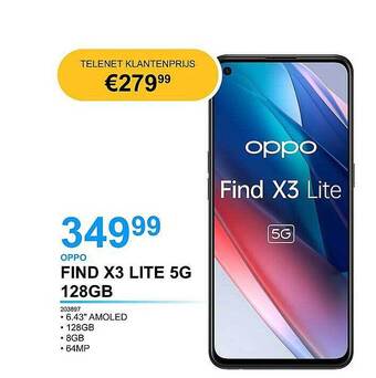 AUVA Oppo Find X3 Lite 5g 128gb aanbieding
