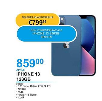 AUVA Apple Iphone 13 128gb aanbieding