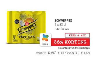 Spar Schweppes aanbieding