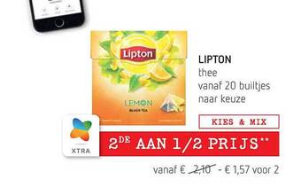 Spar Lipton Thee aanbieding
