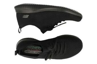 Berca Shoes Skechers Sneaker Laag Dames Vegan Air Cooled Memory Foam - Zwart aanbieding