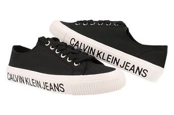 Berca Shoes Calvin Klein Sneaker Laag Dames Destinee Trend Grote Logo - Zwart aanbieding