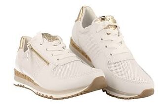 Berca Shoes Marco Tozzi Sneaker Laag Dames Feel Me-Functionele Rits - Wit aanbieding