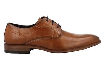 Berca Shoes Romeo Giovane Geklede Veterschoen Heren - Cognac aanbieding