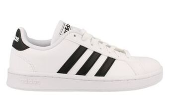 Berca Shoes Adidas Veterschoen Dames Jongens Meisjes Grand Court - Wit aanbieding