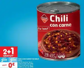 Chili Con Carne Pur Boeuf
