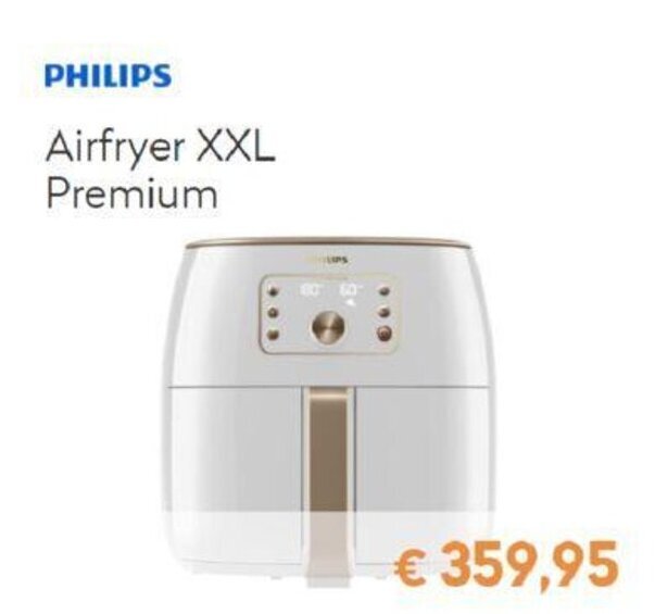 Philips Airfryer XXL Premium promotie bij Krëfel