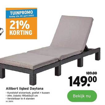 GAMMA Allibert Ligbed Daytona aanbieding