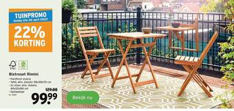 GAMMA Bistroset Rimini aanbieding