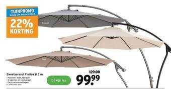 GAMMA Zweefparasol Florida aanbieding