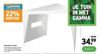 GAMMA Partytent Caribe aanbieding